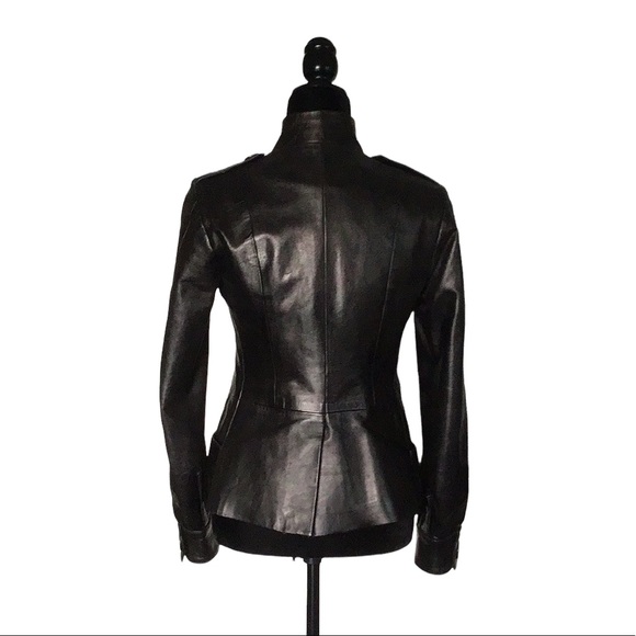 Mackage Genuine Leather Jacket, expresso brown, size S, - Picture 4 of 16